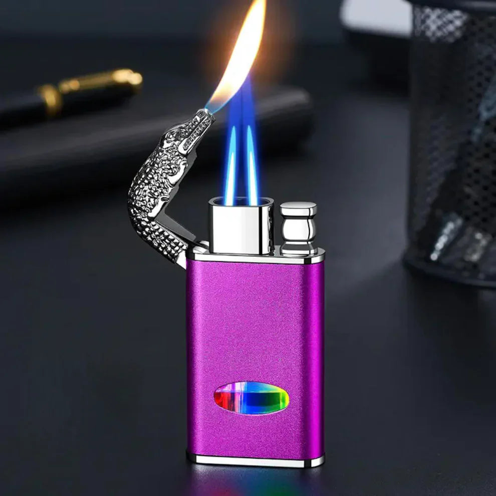 Crocodile Twin Flame Lighter