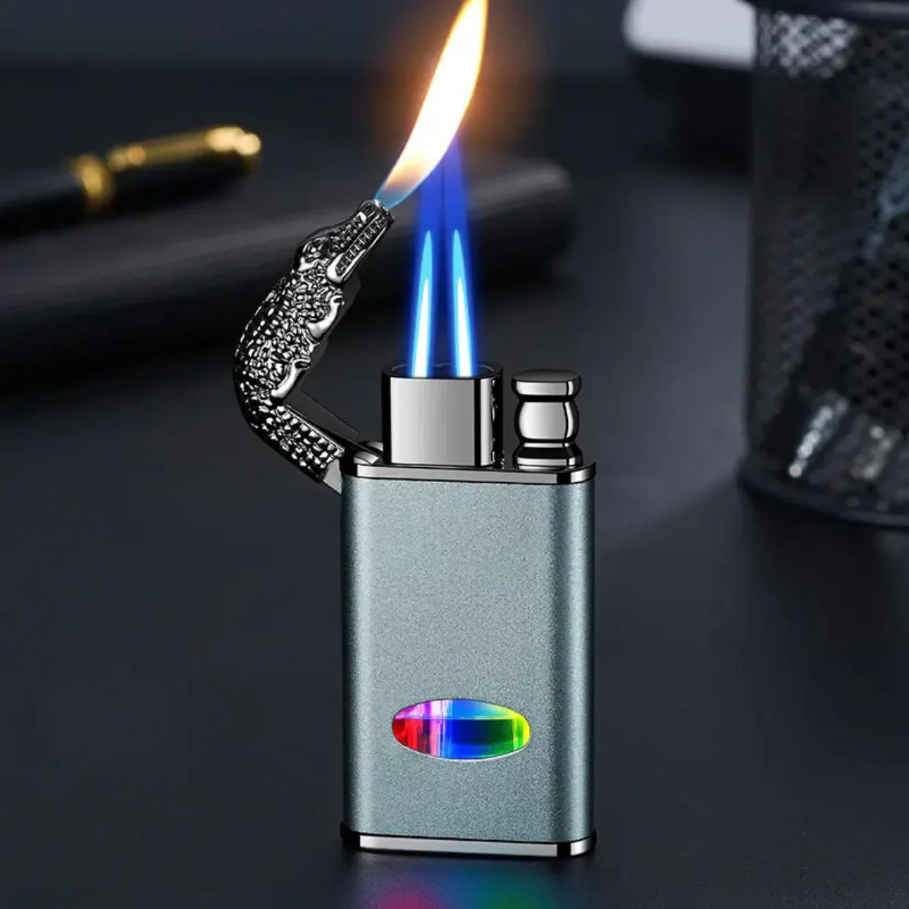 Crocodile Twin Flame Lighter
